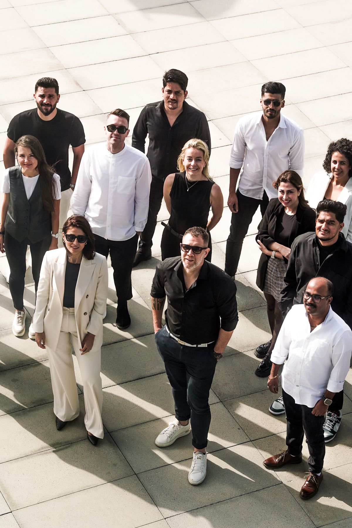 Group standing together outdoors